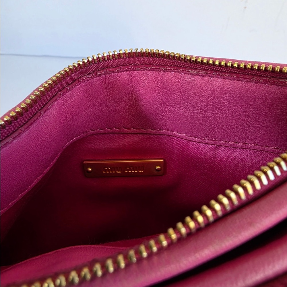 Miu Miu Pink Matelasse Shoulder Bag - Picture 6 of 7